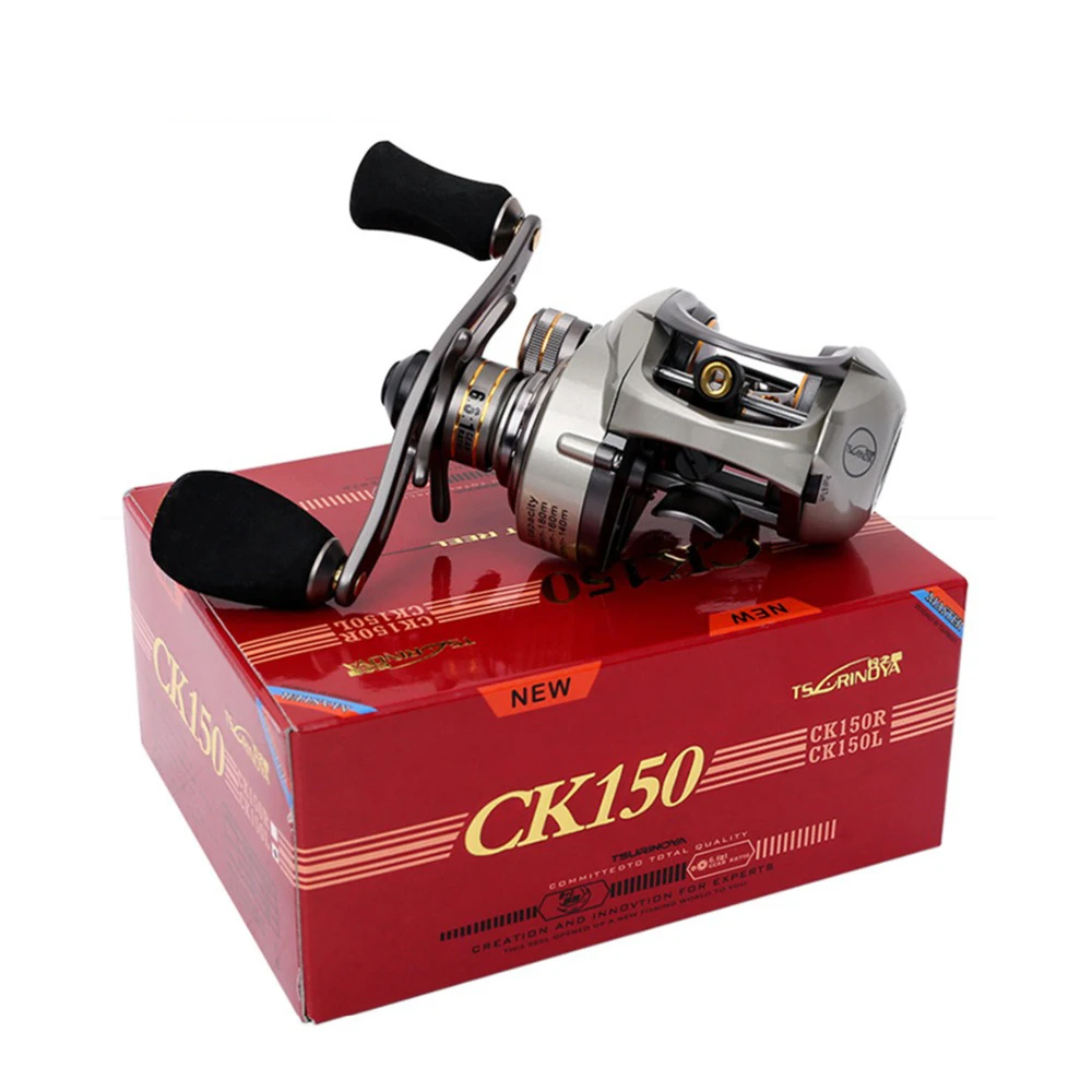 2017 Рыбалка катушка ck150 Baitcasting 6.6: 1 9 + BB 190 г магнит и центрифуги двойной Max Тормозные