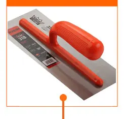 KSEIBI 28x12cm штукатурный чистовой шпатель стальное лезвие ABS пластиковая ручка зубчатый квадрат 12x12mm отделка#281980