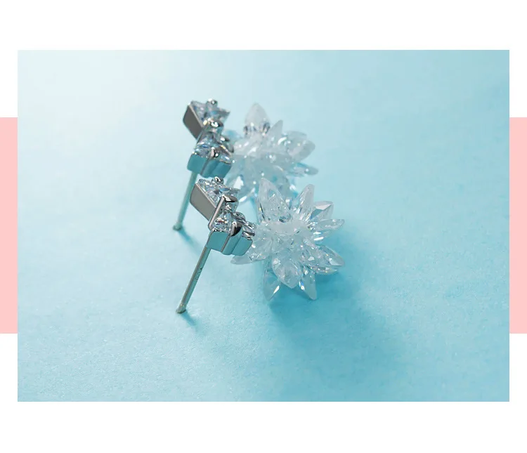 

100% 925 Sterling Silver Jewelry Cubic Zirconia Bowknot Stud Earrings Pure 925 Silver Earrings Brincos Pendientes de plata