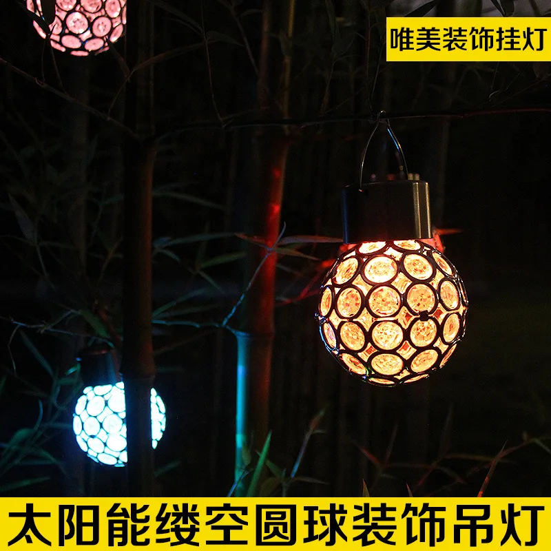 Садовая Рождественская вечеринка украшения солнечные огни водонепроницаемая