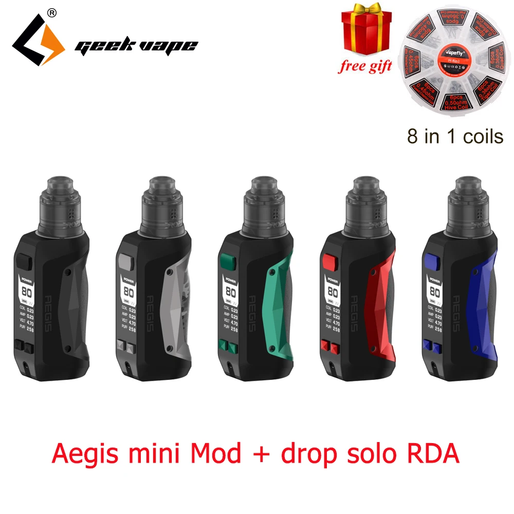 2 шт./партия GeekVape Aegis mod aegis Legend 200 Вт TC Box MOD питание от двух 18650 батарей e сигареты без батареи для zeus rta blitzen
