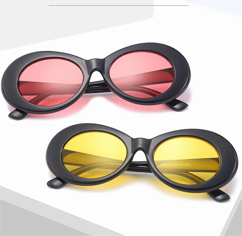 VWKTUUN Sunglasses Women Colorful Glasses Retro Brand Designer Men Vintage Oval Goggles Sun Eyewear New | Аксессуары для одежды