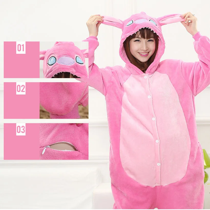 Для женщин Kigurumi Пижама комбинезон костюм для косплея аниме детей взрослых