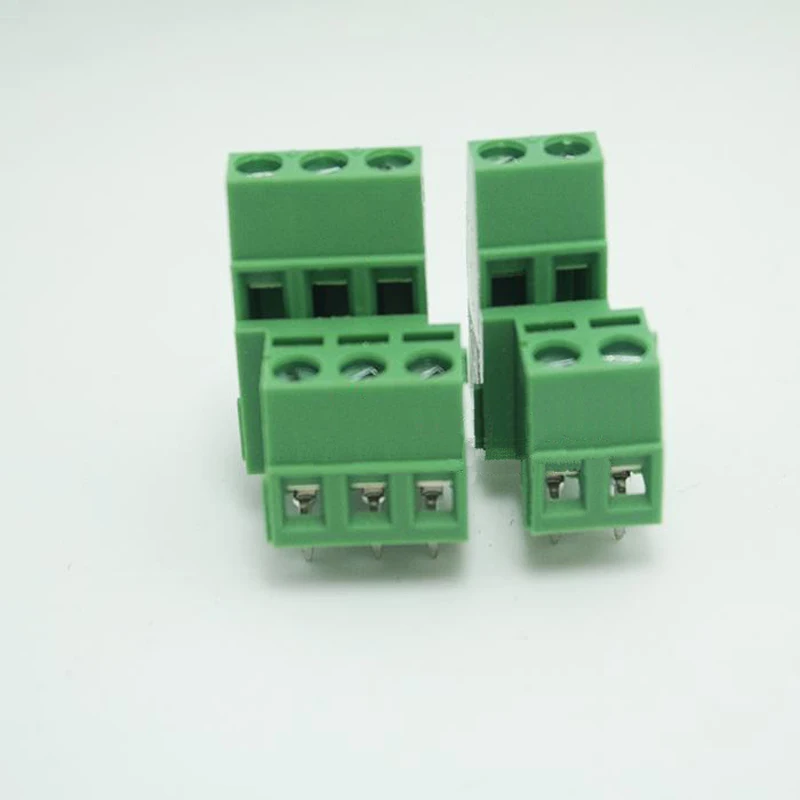 2-контактный 3-контактный 5 08 мм/0 2 дюйма двухрядный коннектор PCB для винтовой