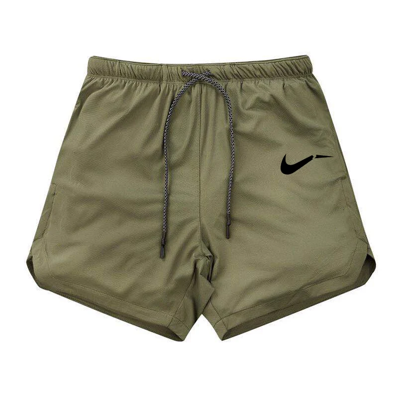 7 Army Green Мужские 2 в 1 Мужские шорты для бега спортивные шорты Кроссфит быстросохнущие тренировочные спортивные беговые кроссовки спортивные шорты со встроенным карманом - Цвет: 7 Army Green