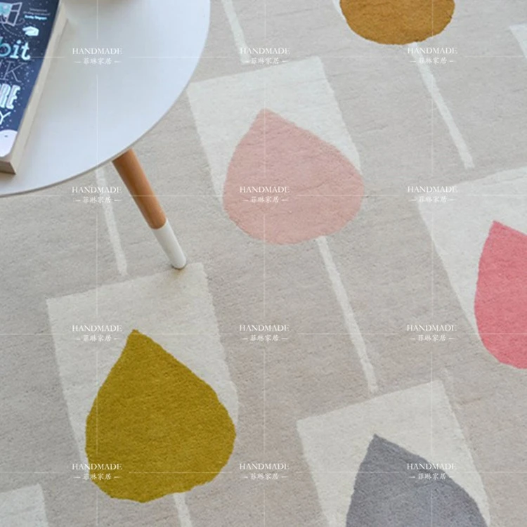 Современный прямоугольный акриловый большой ковер для гостиной спальни