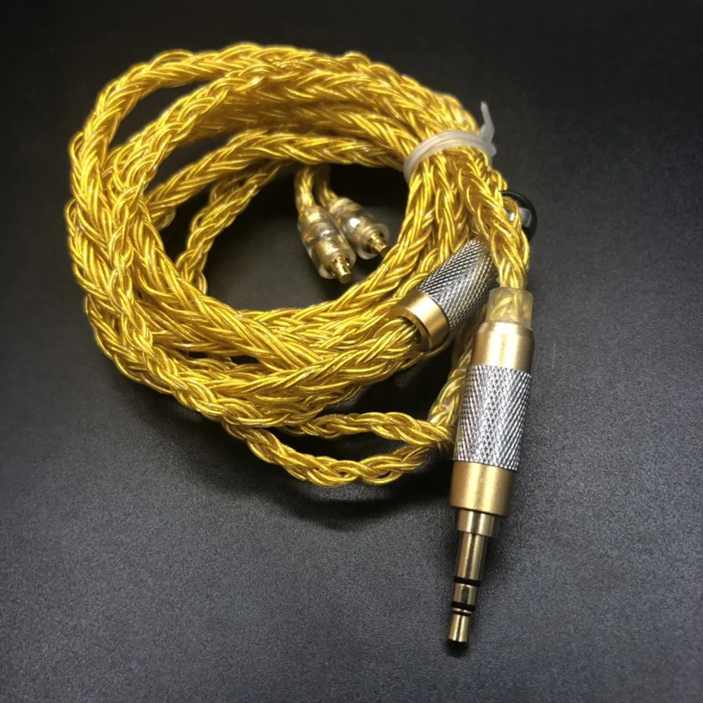 Кабель для наушников FENGRU DIY jdly Gold JC16 6N OFC 16 Share 480 ядер Shure SE215 IE80 KZ ZST Pro ZSN ZS10