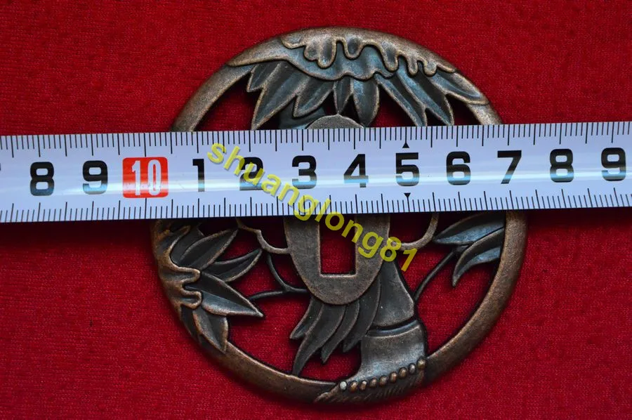 Красивая Высококачественная японская защита Tsuba для бриллианта нож защиты