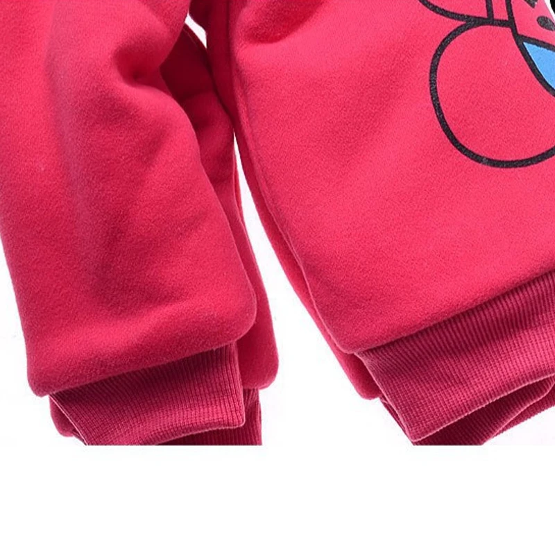 Зимняя меховая куртка с мультяшным рисунком для девочек детская верхняя одежда