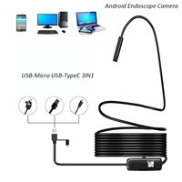 5 5mm Lens 1 2 3 5 5m Type-c USB Android Endoscope Camera Led Light Hook Magnet Tool Inspection Mini Endoscope For PC and Phone