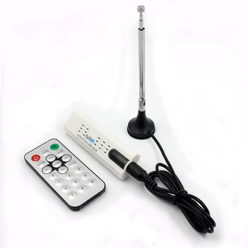 Цифровой спутниковый DVB t2 usb ТВ палка тюнер с антенной дистанционного HD ТВ приемник для DVB-T2/DVB-C/FM/DAB USB ТВ палка