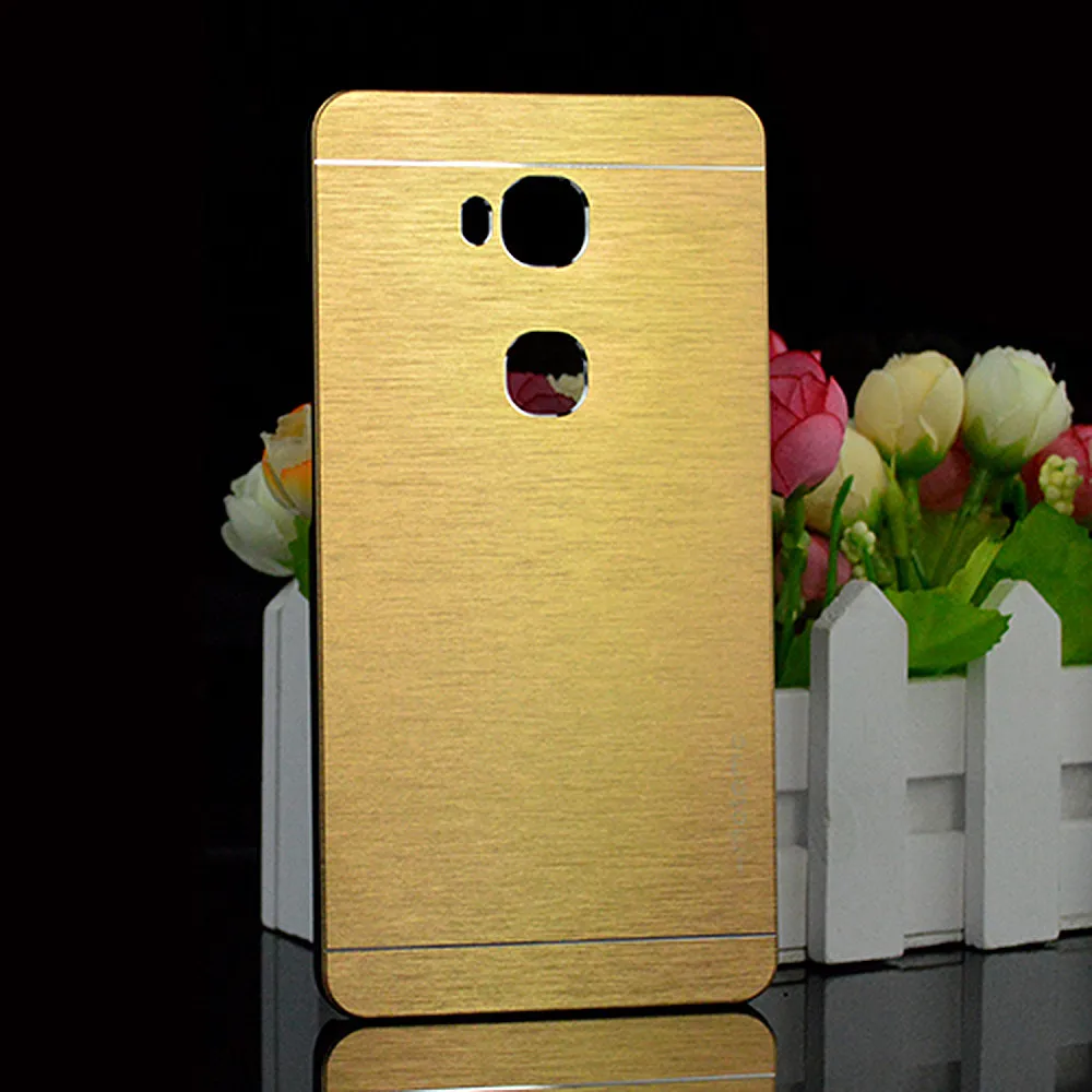 Для Huawei Honor 5X X5 GR5 2016 GR5W Kiw-L21 модные Motomo крацованный алюминий металл Пластик чехол