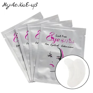 Патчи под глаза для женщин, 50 пар, накладки для наращивания ресниц, бумажные наклейки, Аппликации, инструменты для макияжа, горячая Распродажа