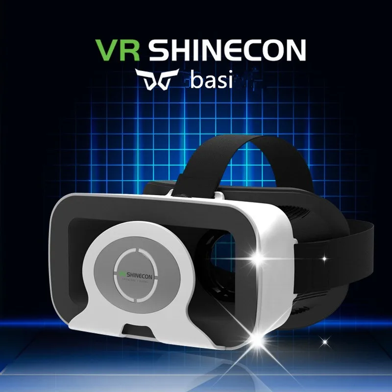 VR shinecon basi 3D Virtual Reality Glasses with Google Cardboard single display for iphone xiaomi 4.0-6.0 inch smartphones | Электроника