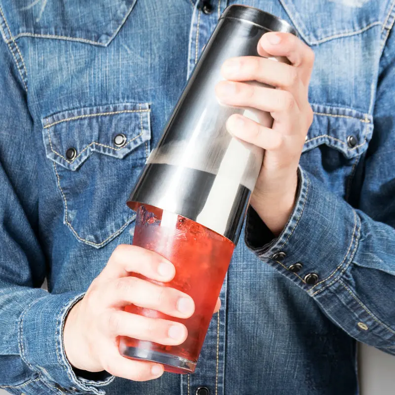 Лидер продаж практичный набор из 2 предметов шейкер для коктейлей нержавеющей