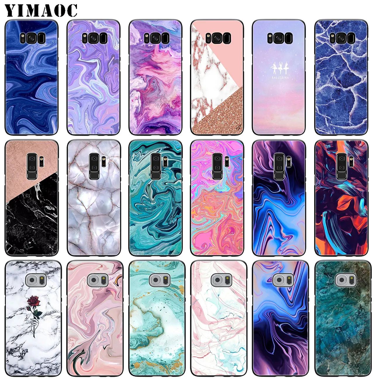 Мягкий силиконовый чехол YIMAOC для Samsung Galaxy S10 Plus S9 S8 S6 S7 Edge S10e E|Бамперы| |