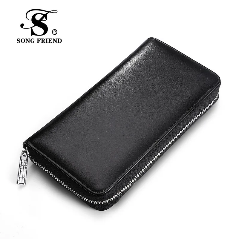 Кожаная сумка RFID анти-магнитная карта рукав многофункциональный воловья