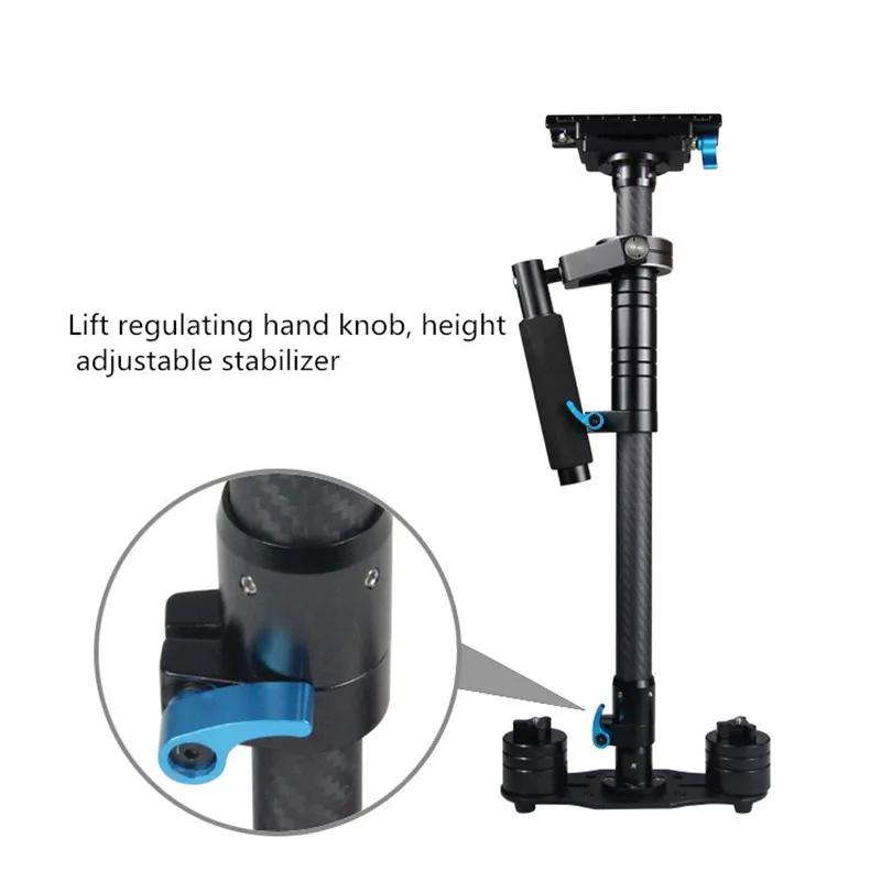 Professional 80cm Carbon Fiber Multifunctional Steadicam DSLR Camera Handheld Stabilizer for Gopro DSLR&DV Digital Video Camera|dslr handheld