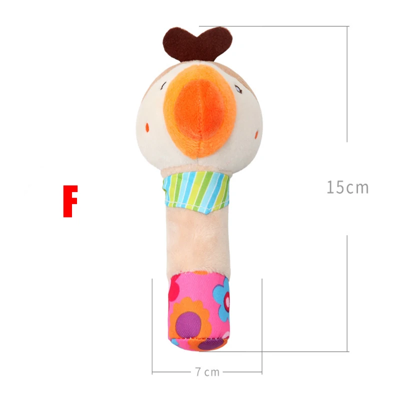 Baby Rattle Cute Plush Animal Hand Bells Toy Handheld Ring Bell Newborn Early Educational Doll Gifts | Игрушки и хобби