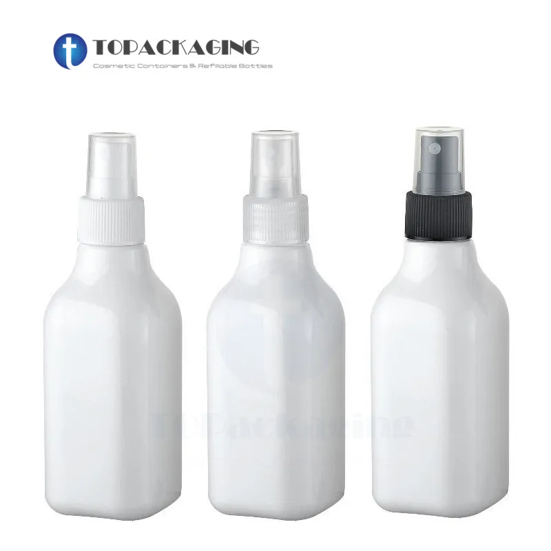 30PCS*200ML Spray Pump Bottle Empty Square Plastic Cosmetic Container Red Perfume Refillable Parfum Pack Blue Fine Mist Atomizer | Красота и