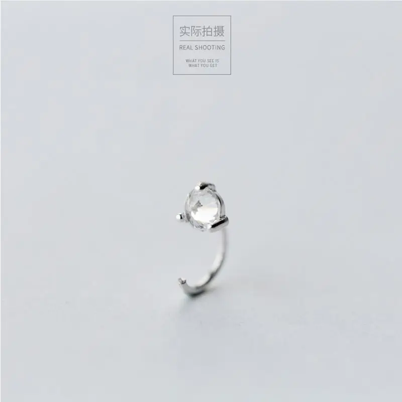 White diamond silver PINJEAS, новинка, модные серьги-манжеты, ручная работа, 1 шт., хрящи, скрученные, каффы для уха, Boho, ювелирные изделия, панк, поддельные серьги в виде раковины для женщин - Окраска металла: White diamond silver