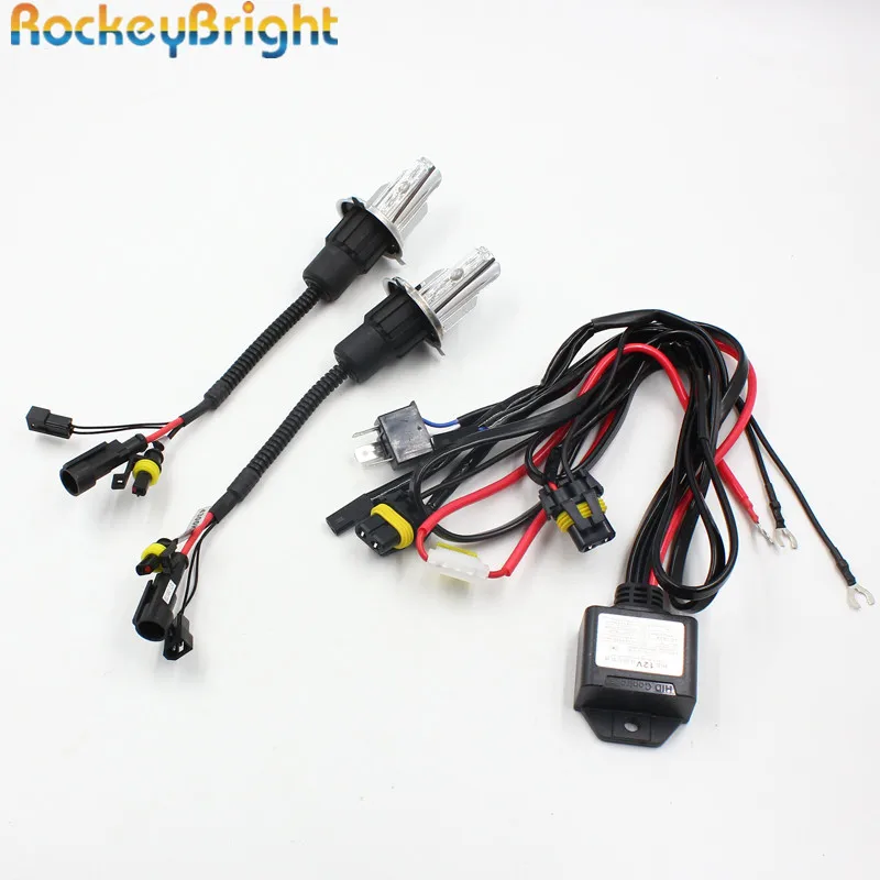 Rockeybright 35 Вт H4 Bi xenon лампы для фар + 3 hid контроллер автомобиля h4 hi/lo ксеноновые фары