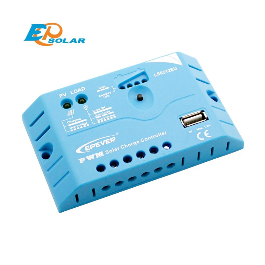 EPSOLAR LS0512EU 5A 12V EP EPEVER PWM LandStar Регуляторы солнечного зарядного устройства с 5V USB|solar