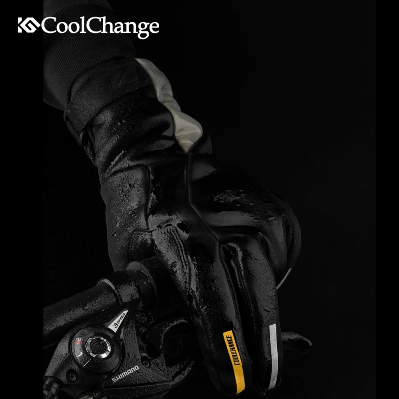 Велосипедные перчатки CoolChange зимние водонепроницаемые теплые спортивные