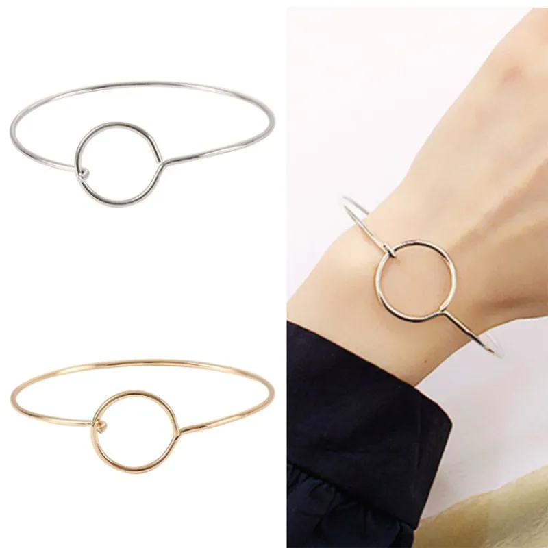 Новые модные украшения геометрические круглые браслеты для женщин и девушек
