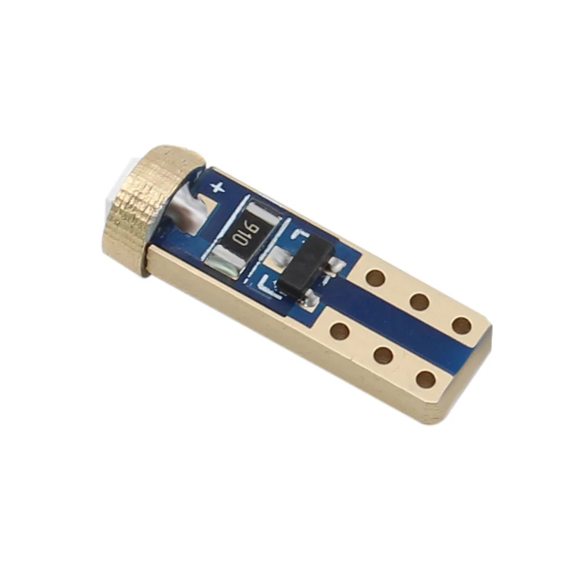 Автомобильный светодиодный светильник W3W T5 10X 1 SMD 3030 12 В белый синий зеленый