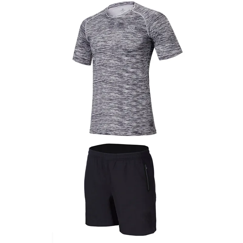 2018 Новый Быстросохнущий комплект мужской одежды для бега спортивная