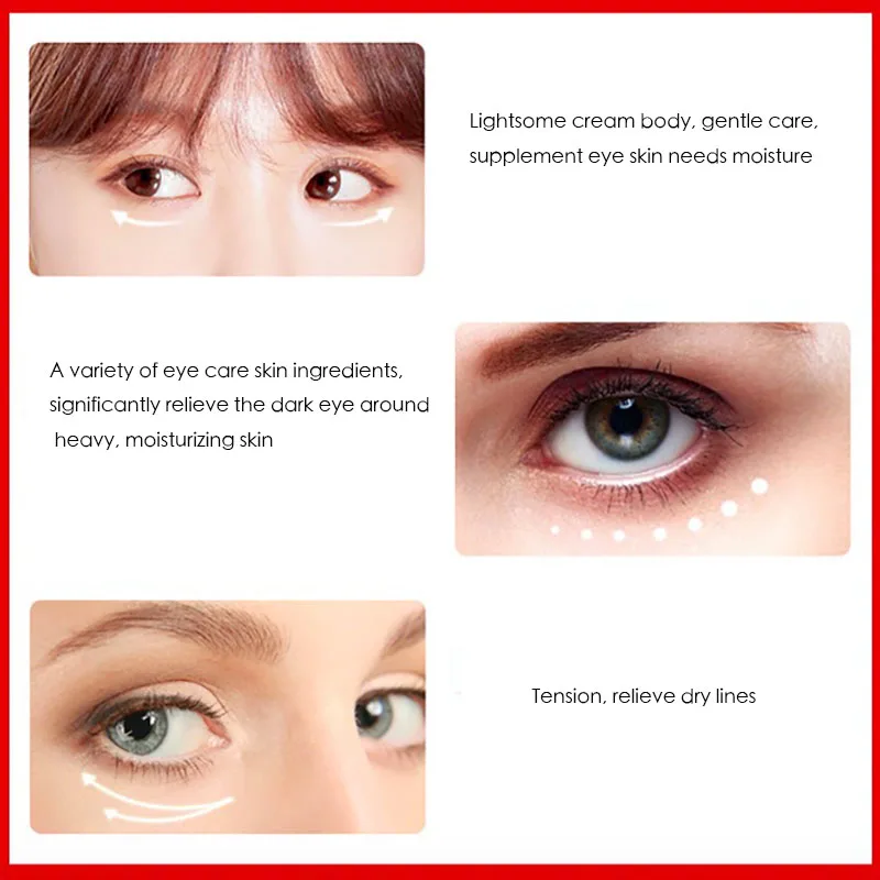 

20ml Red Pomegranate Essence Eye Cream To Eliminate Eye Bag Dark Circles for Firming Skin Rejuvenation Serum Eye Cream TSLM2