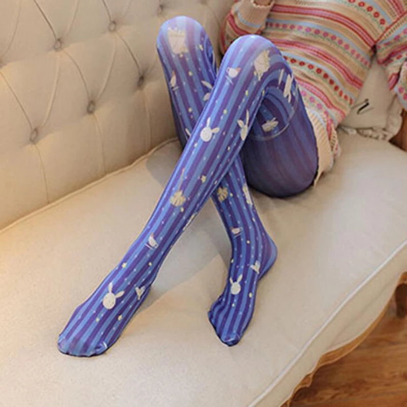 Новые женские колготки с принтом дизайнерские высокие эластичные трико модные