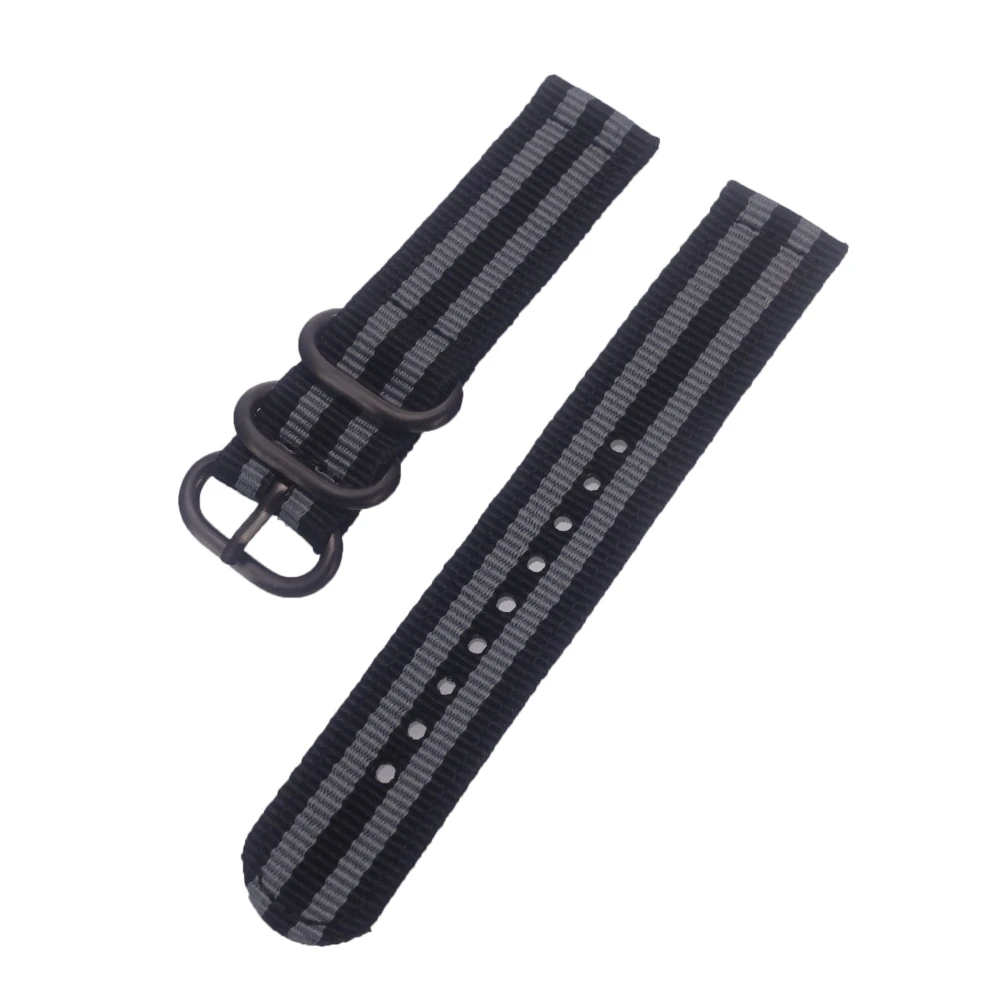 Black buckle stripe 18 мм, 20 мм, 22 мм, 24 мм, мужской нейлоновый ремешок для часов Nato, Военный Спортивный армейский ремешок для часов, аксессуары, браслет, несколько цветов для мужчин и женщин - Цвет ремешка: Black buckle stripe