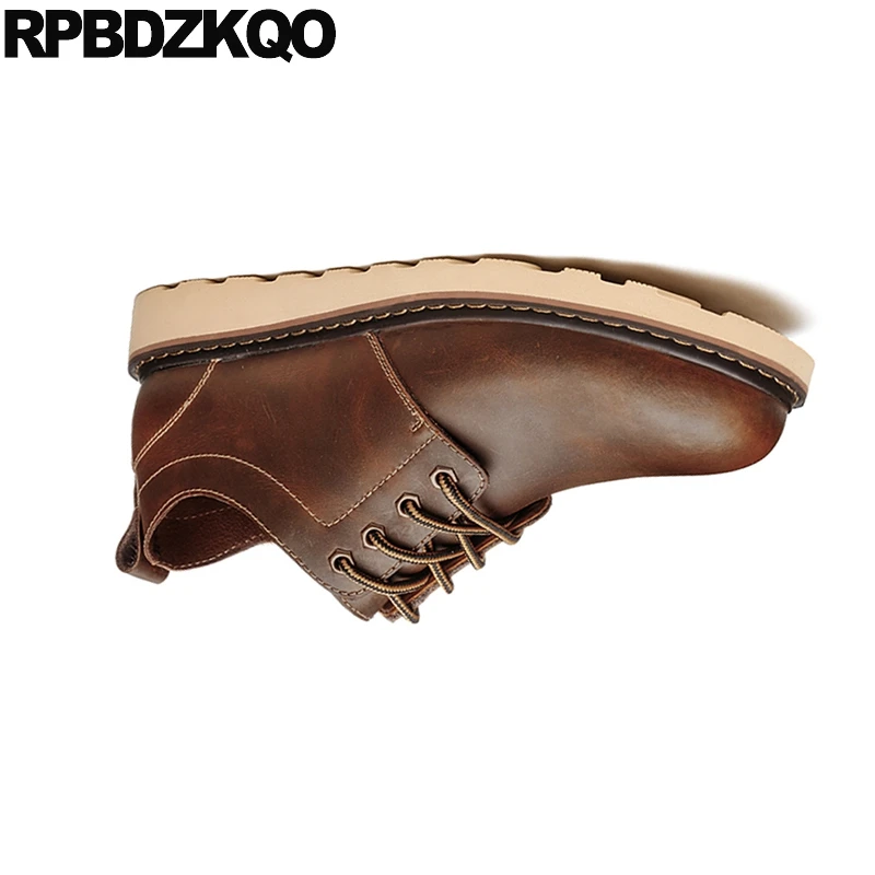 Nice 2021 Runway European Men British Style Italy High Quality Luxury Italian Rubber Work Flats Brand Designer Shoes China Brown | Обувь