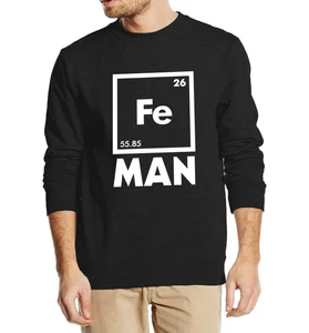 Забавная химия Fe периодический стол 2019 осень зима мужская толстовка худи уличная одежда спортивный костюм хип-хоп топ укороченный топ одежда
