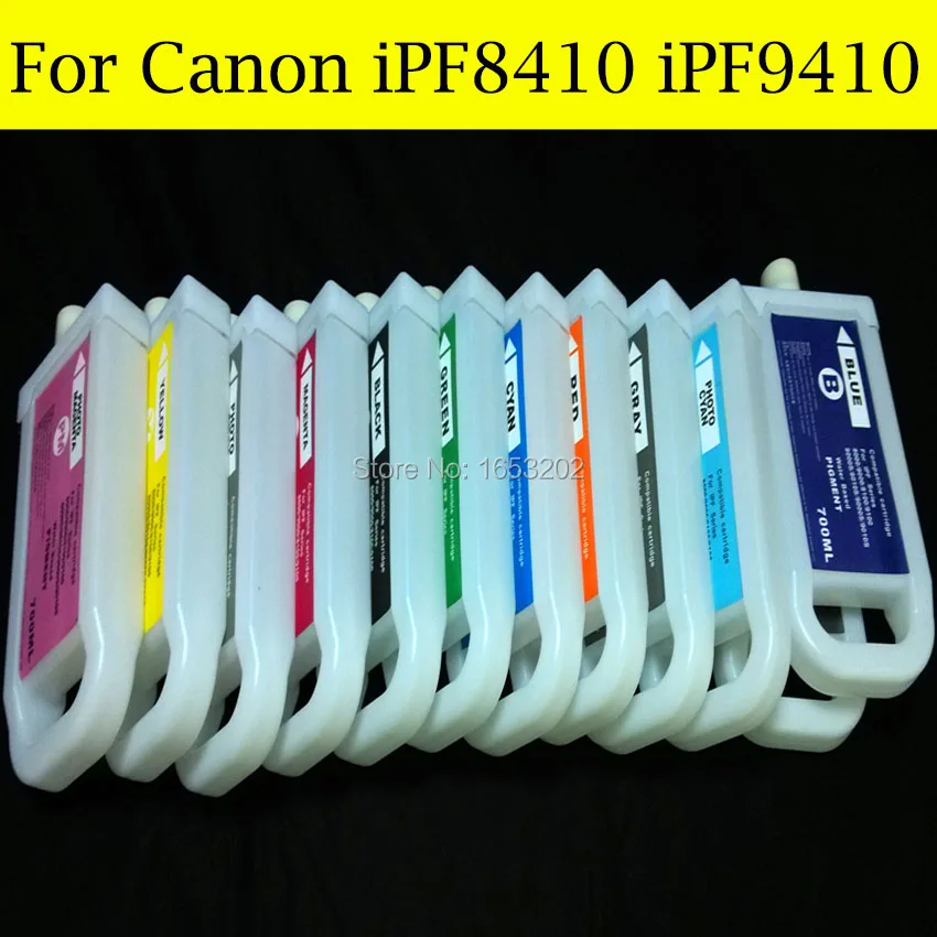 12 цветов/комплект картриджи для принтера Canon PFI 706 PFI706 IPF8400 IP9400 iPF9410 iPF8410|ink cartridge|ink