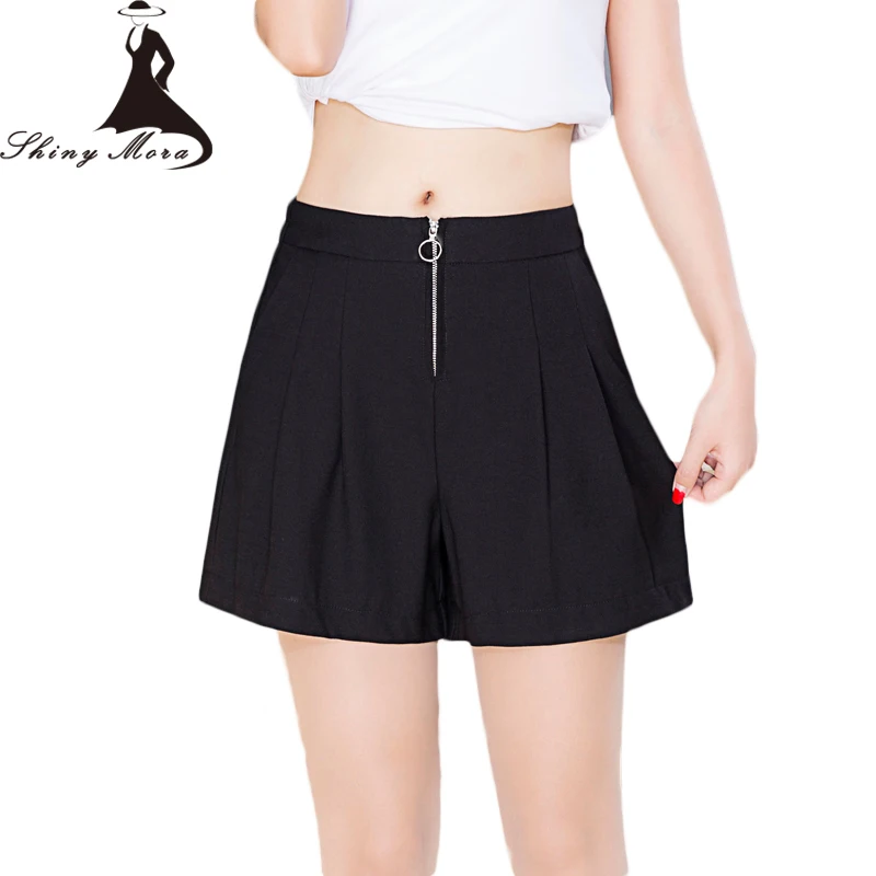 Шорты SHINYMORA женские летние эластичные свободные с высокой талией|wide leg shorts|legs