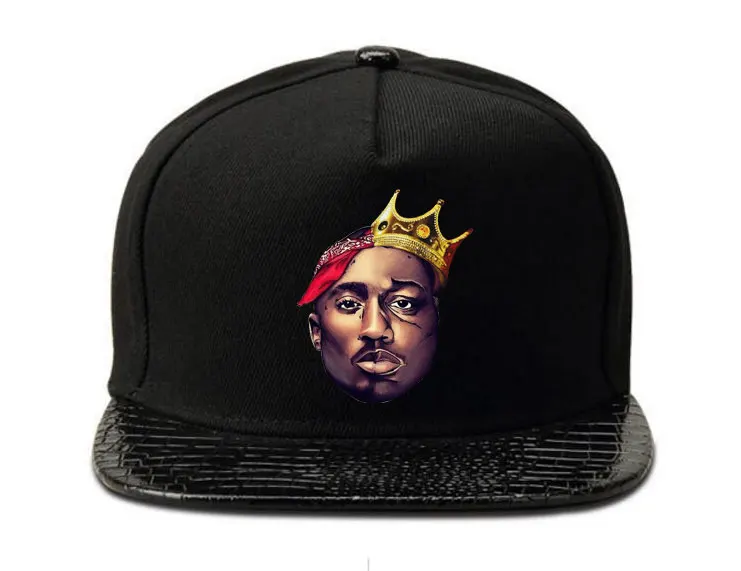 Мужская и женская кепка для мальчиков девочек thug life biggie 2PAC Tupac rap hiphop king