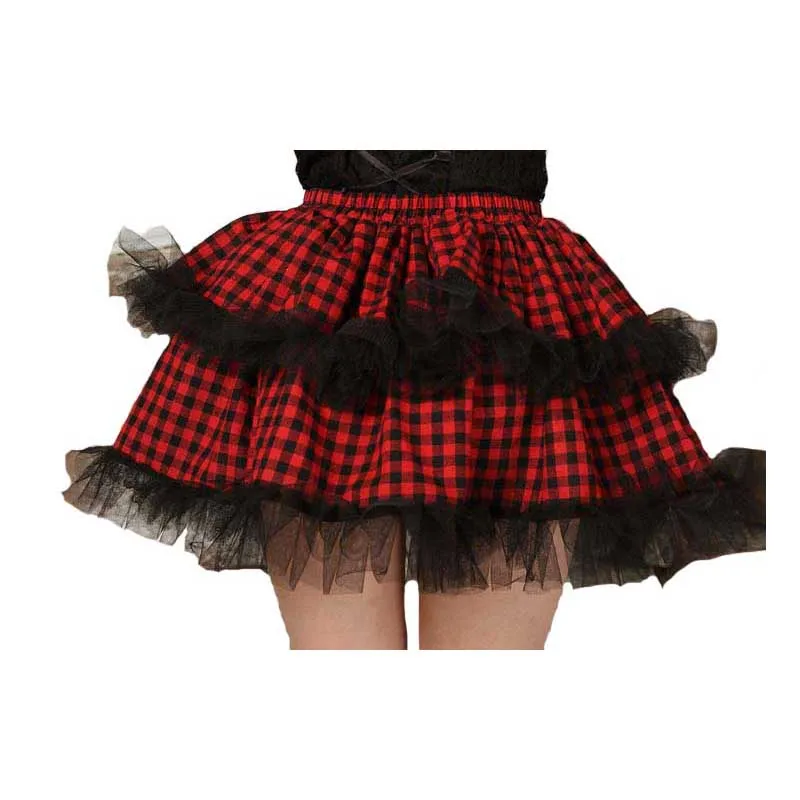 ROLECOS Милая юбка для девочек подростков женщин подарки Покрытые черным кружевом