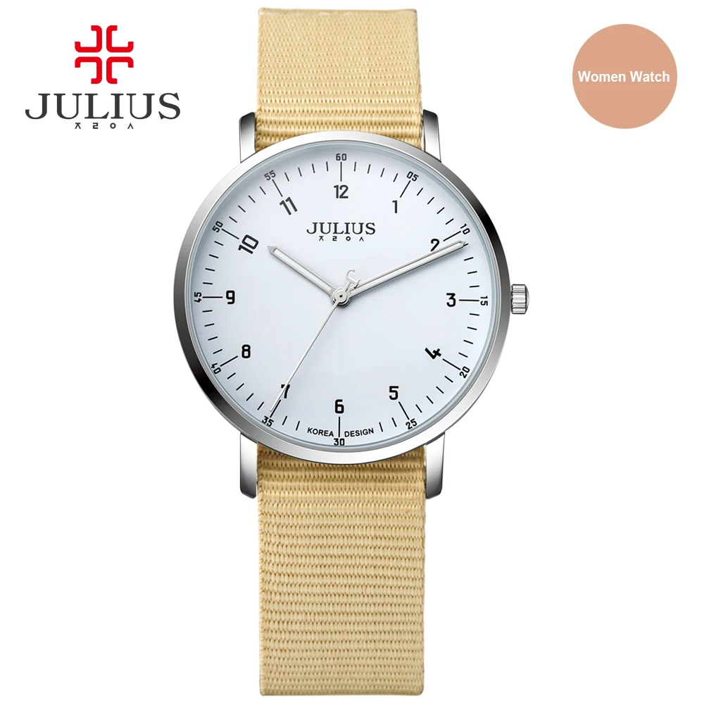 Наручные часы JULIUS мужские спортивные модные брендовые Роскошные Кварцевые с