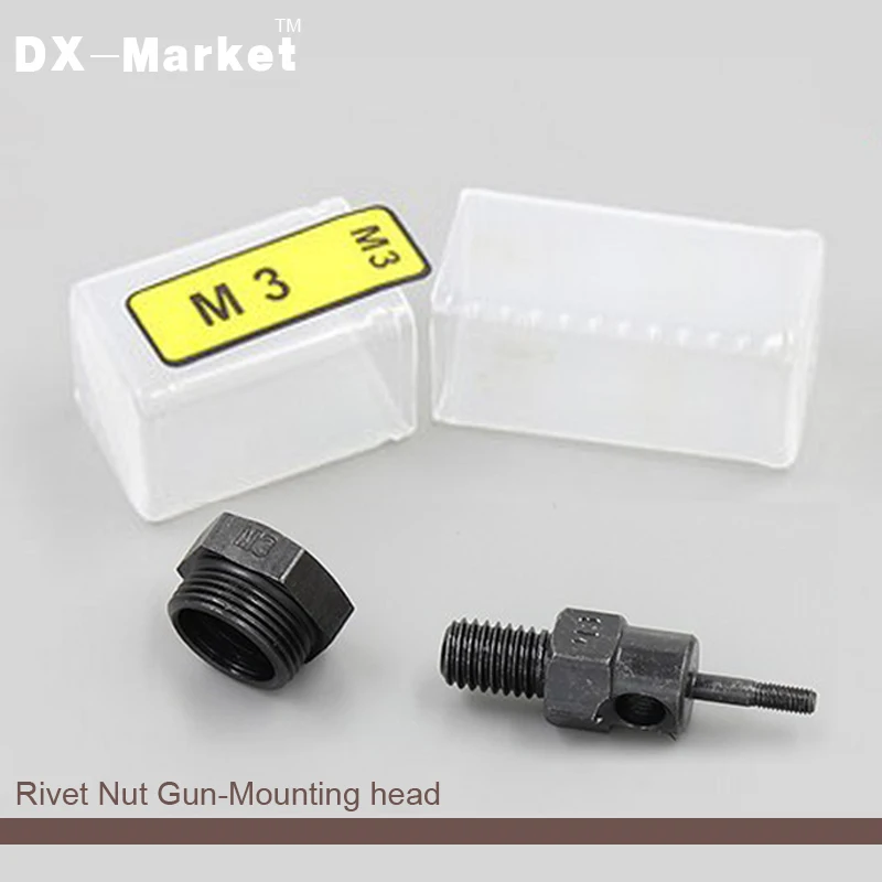 Blind Rivet Nut Gun Heavy Hand INSER NUT Tool Manual Mandrels with mounting head M3 M4 M5 M6 and wrench |