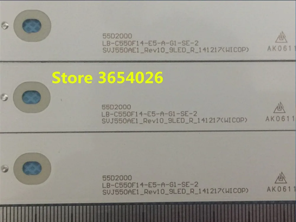 10 шт./лот для новой оригинальной осветительной ленты changhong 55D2000 LB C550F14 E5 A G1 SE 1 шт. = 4