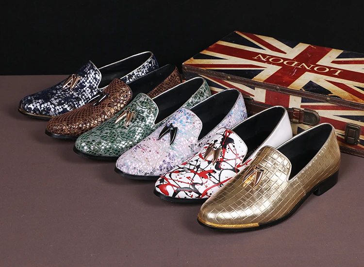 Мужские повседневные туфли оксфорды без шнуровки с круглым носком|loafers slip on|loafers