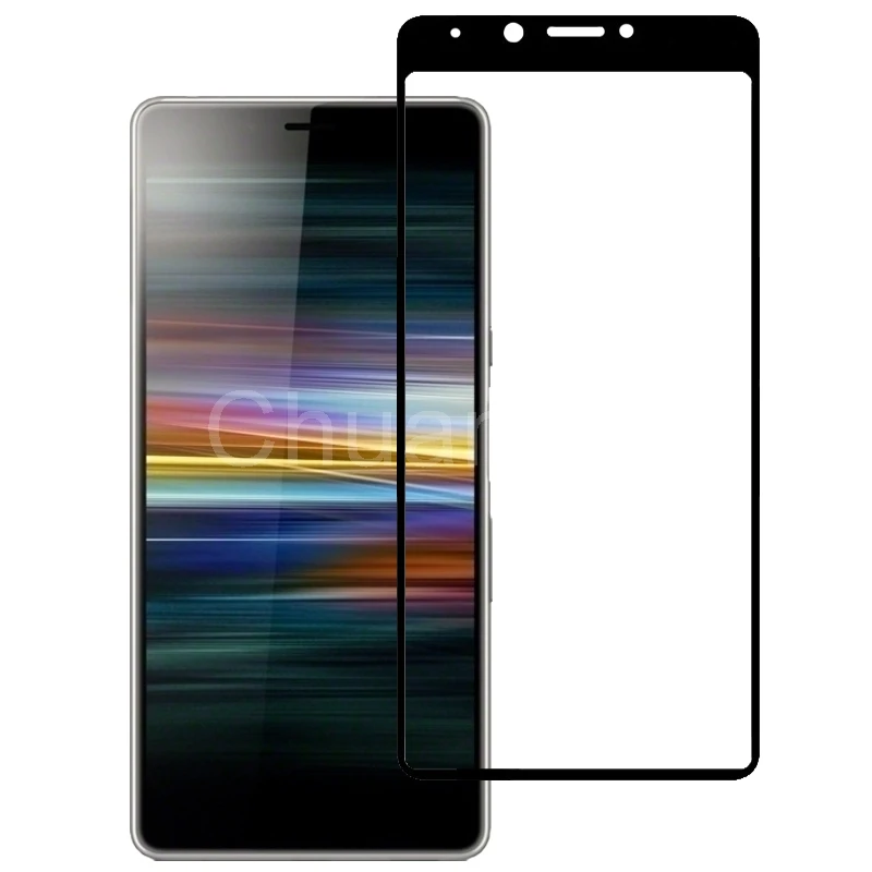 2.5D 9H закаленное стекло премиум класса для Sony Xperia L3 5 7 ''полное покрытие экрана