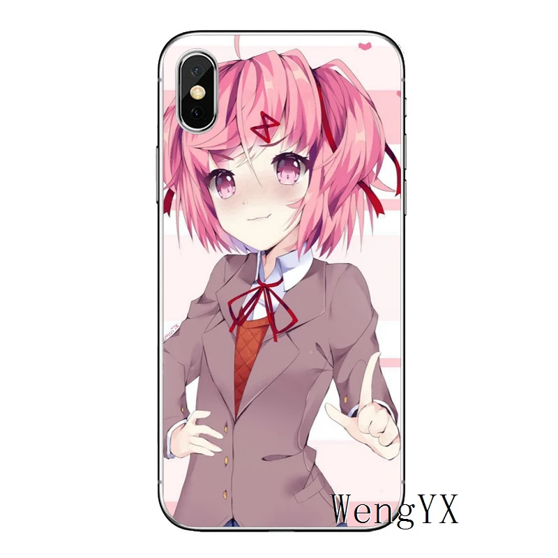 Doki Literature Club Аниме для Xiaomi Redmi S2 5 plus 6A 4A 4x Note 3 4 5 5A 6 Pro Pocophone F1 TPU мягкий чехол для телефона чехол - Цвет: Literature-Club-A-06