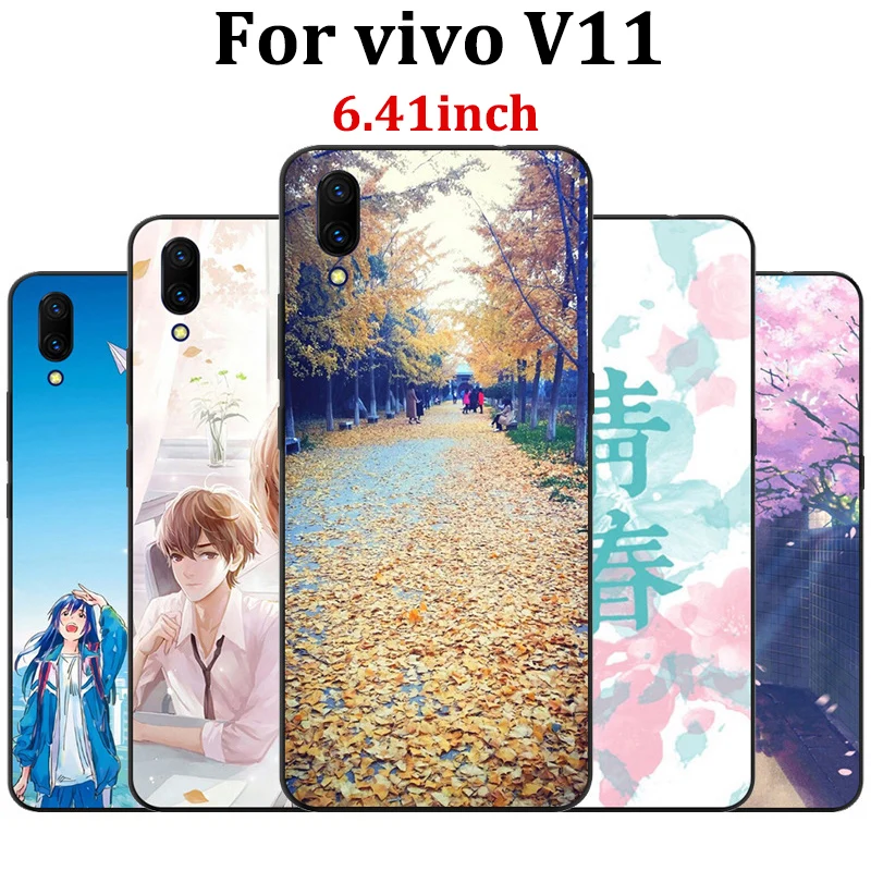 Чехол 6 41 &quotдля vivo V11 мягкий чехол для телефона V 11 защитный чехлы