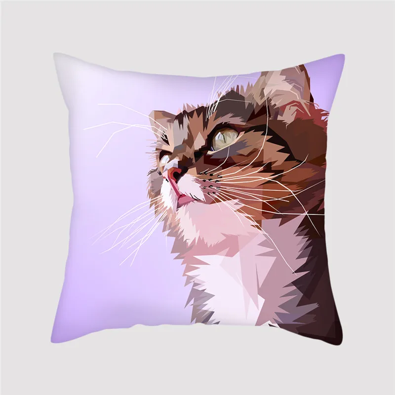 Fuwatacchi Geometric 3D Animal Cushion Cover Panda Dog Cat Deer Pillow Decorative Sofa Chair Home Decoration Accessories | Дом и сад