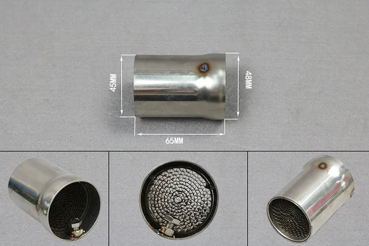 Универсальный 48 мм передний средний конец катализатор дБ убийца для мотоцикла