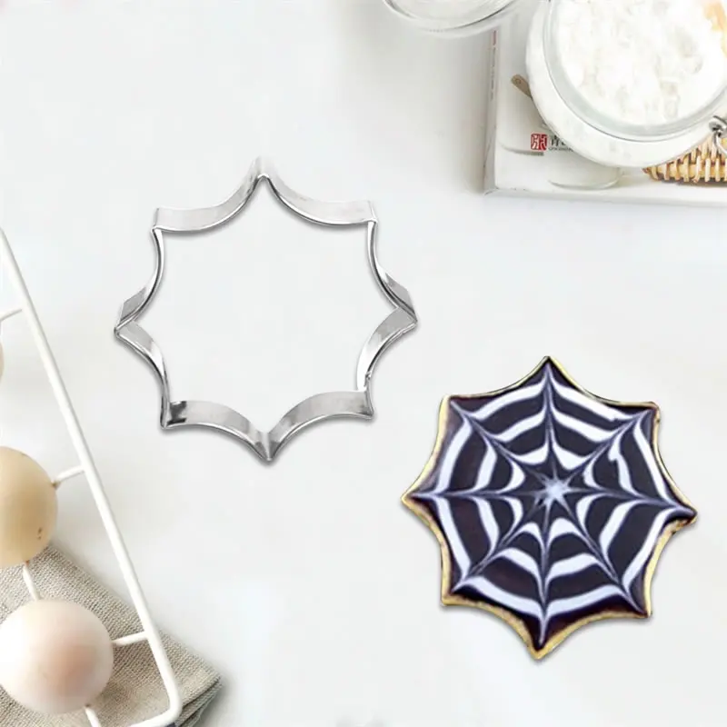 OBRKING Хэллоуин Паук Паутина Резак Плесень печенья помадка Печенье Sugarcraft Торт